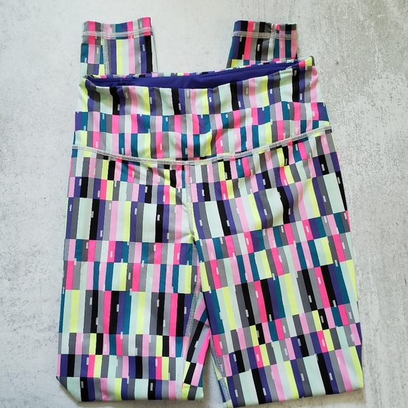 Victoria Secret Knockout Tight Legging Neon Pink Green Purple Sz Small - Picture 2 of 5